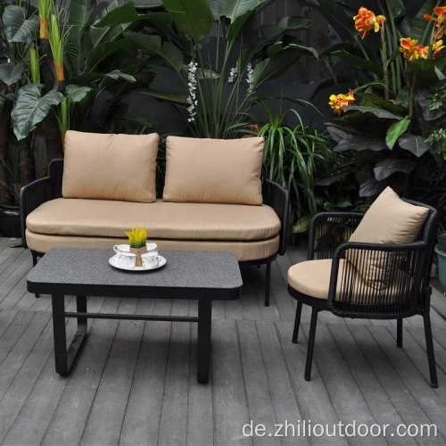 Gartenmöbel im Freien Terrasse Seil Sofa Set